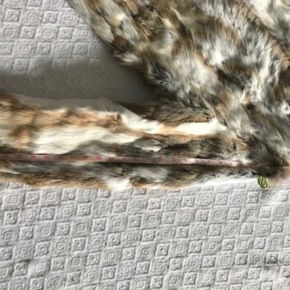 Dylan Gray Grey Section Rabbit Fur Jacket Size large - Picture 4 of 9